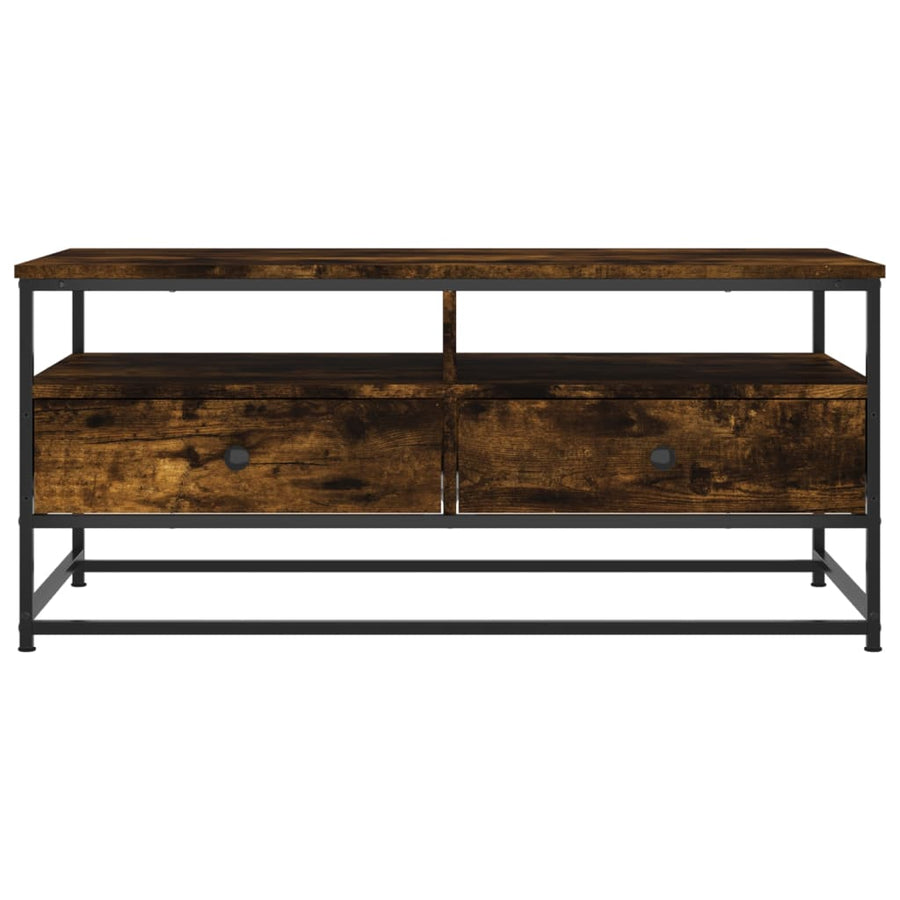 Salontafel Bewerkt Hout Kleurig 100 x 51 x 45 cm Gerookt eiken
