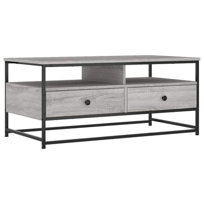 Salontafel Bewerkt Hout 100 x 51 x 45 cm Grijs sonoma