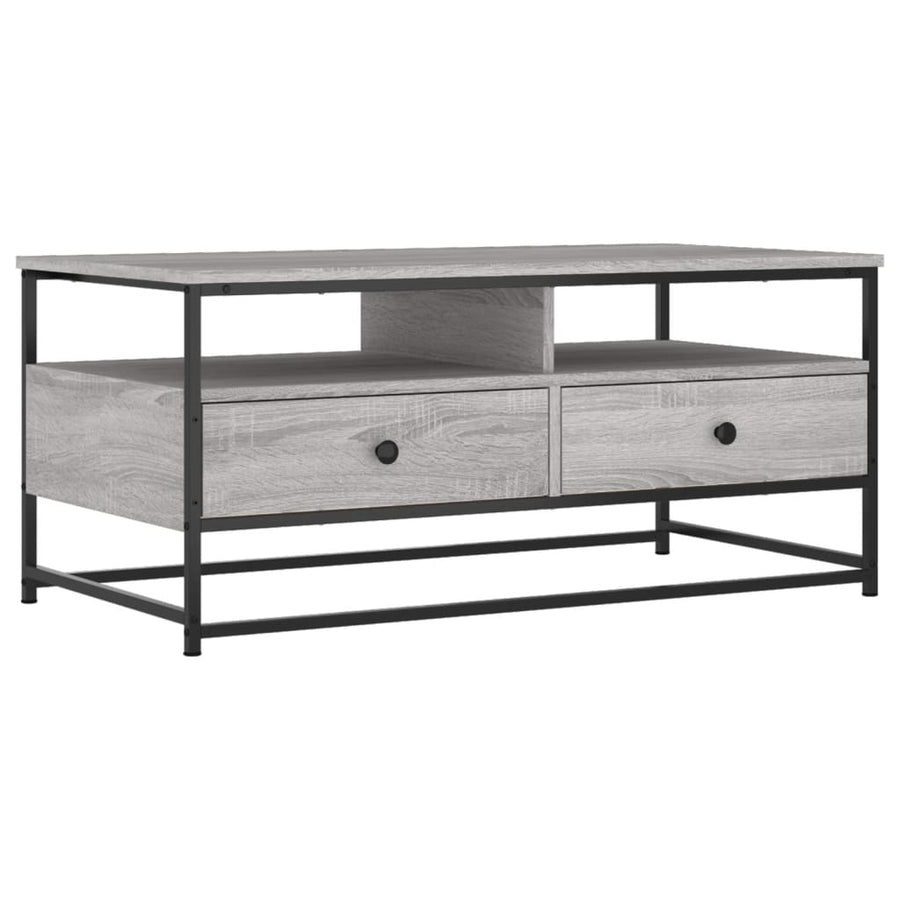 Salontafel Bewerkt Hout 100 x 51 x 45 cm Grijs sonoma