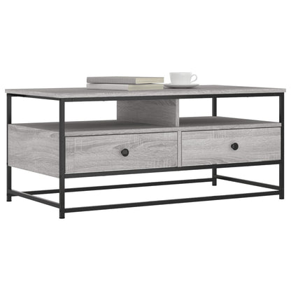 Salontafel Bewerkt Hout 100 x 51 x 45 cm Grijs sonoma