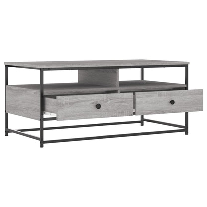 Salontafel Bewerkt Hout 100 x 51 x 45 cm Grijs sonoma