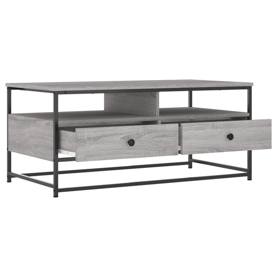 Salontafel Bewerkt Hout 100 x 51 x 45 cm Grijs sonoma