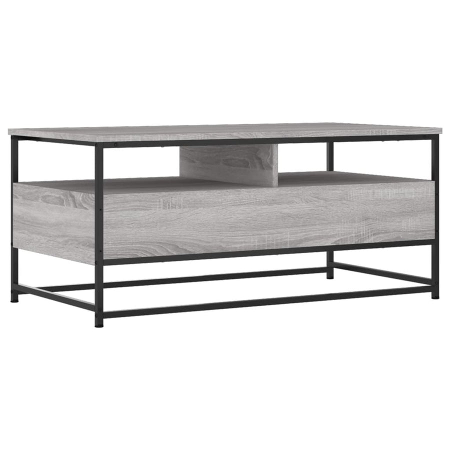 Salontafel Bewerkt Hout 100 x 51 x 45 cm Grijs sonoma