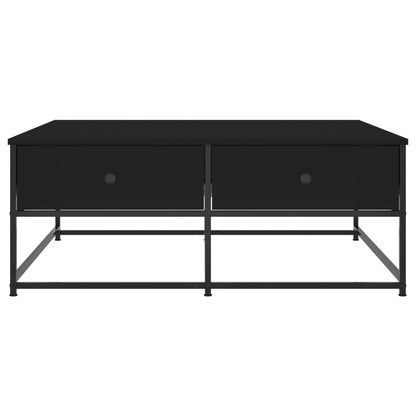 Salontafel Bewerkt Hout 100 x 99 x 40 cm Zwart