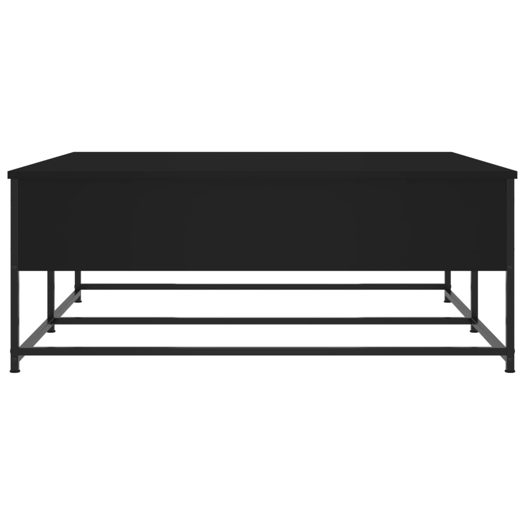 Salontafel Bewerkt Hout 100 x 99 x 40 cm Zwart