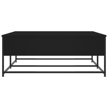 Salontafel Bewerkt Hout 100 x 99 x 40 cm Zwart