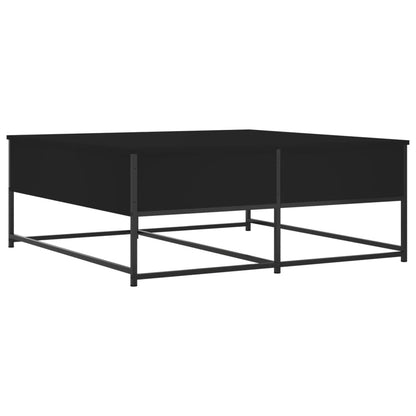Salontafel Bewerkt Hout 100 x 99 x 40 cm Zwart