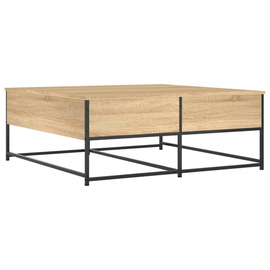 Salontafel Bewerkt Hout Kleurig 100 x 99 x 40 cm Sonoma eiken