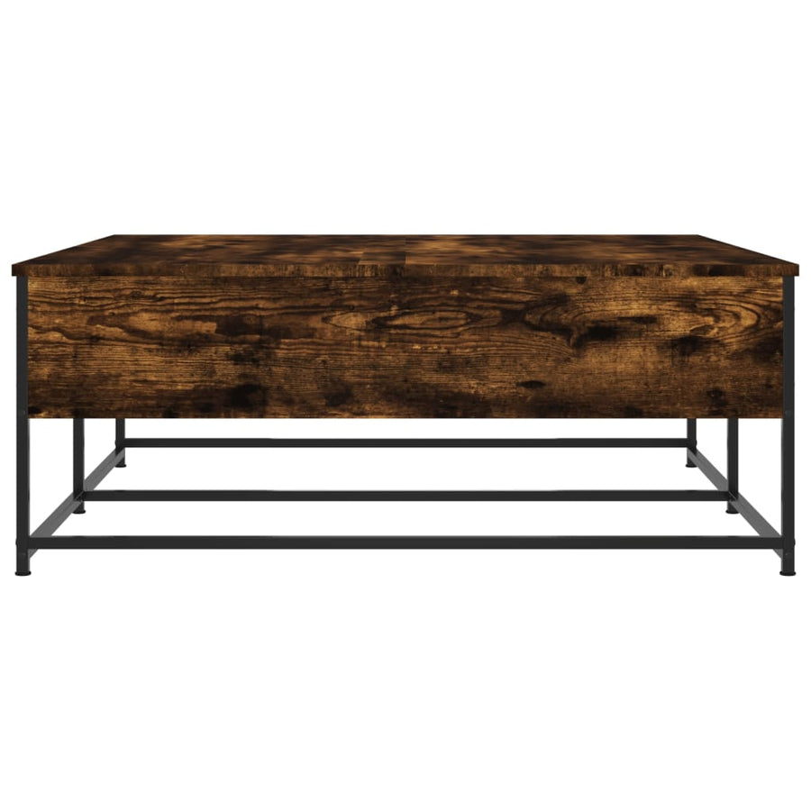 Salontafel Bewerkt Hout Kleurig 100 x 99 x 40 cm Gerookt eiken