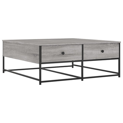 Salontafel Bewerkt Hout 100 x 99 x 40 cm Grijs sonoma