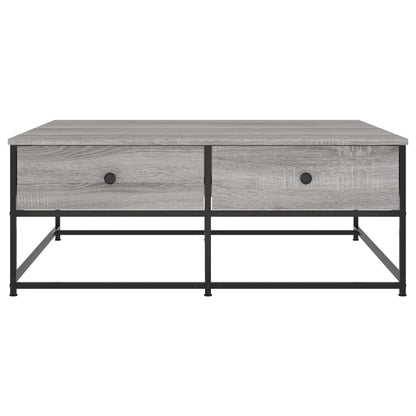 Salontafel Bewerkt Hout 100 x 99 x 40 cm Grijs sonoma