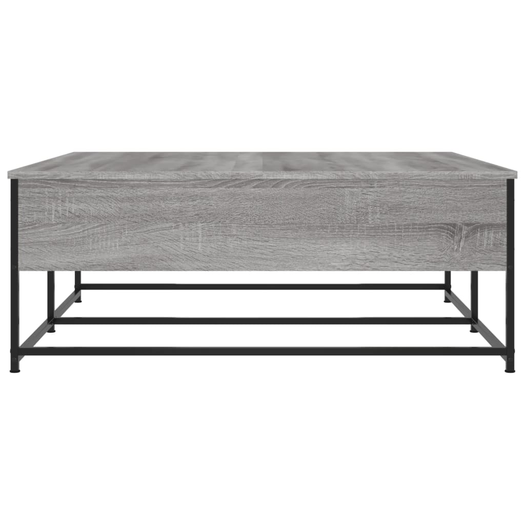 Salontafel Bewerkt Hout 100 x 99 x 40 cm Grijs sonoma