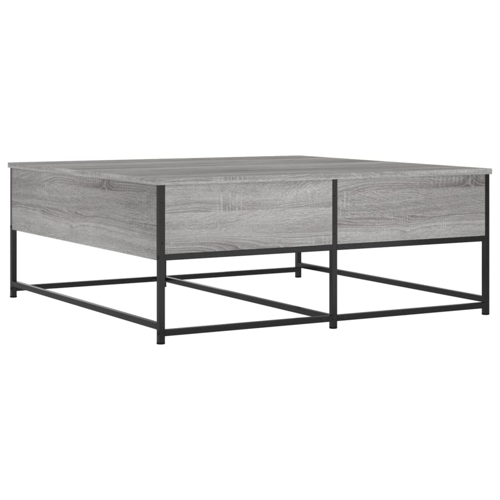 Salontafel Bewerkt Hout 100 x 99 x 40 cm Grijs sonoma