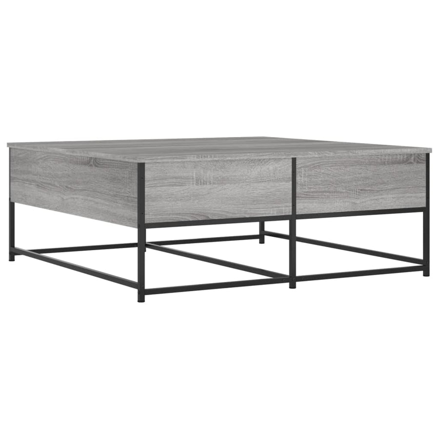 Salontafel Bewerkt Hout 100 x 99 x 40 cm Grijs sonoma