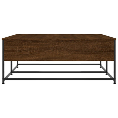 Salontafel Bewerkt Hout Bruin Eikenkleur 100 x 99 x 40 cm Bruineiken