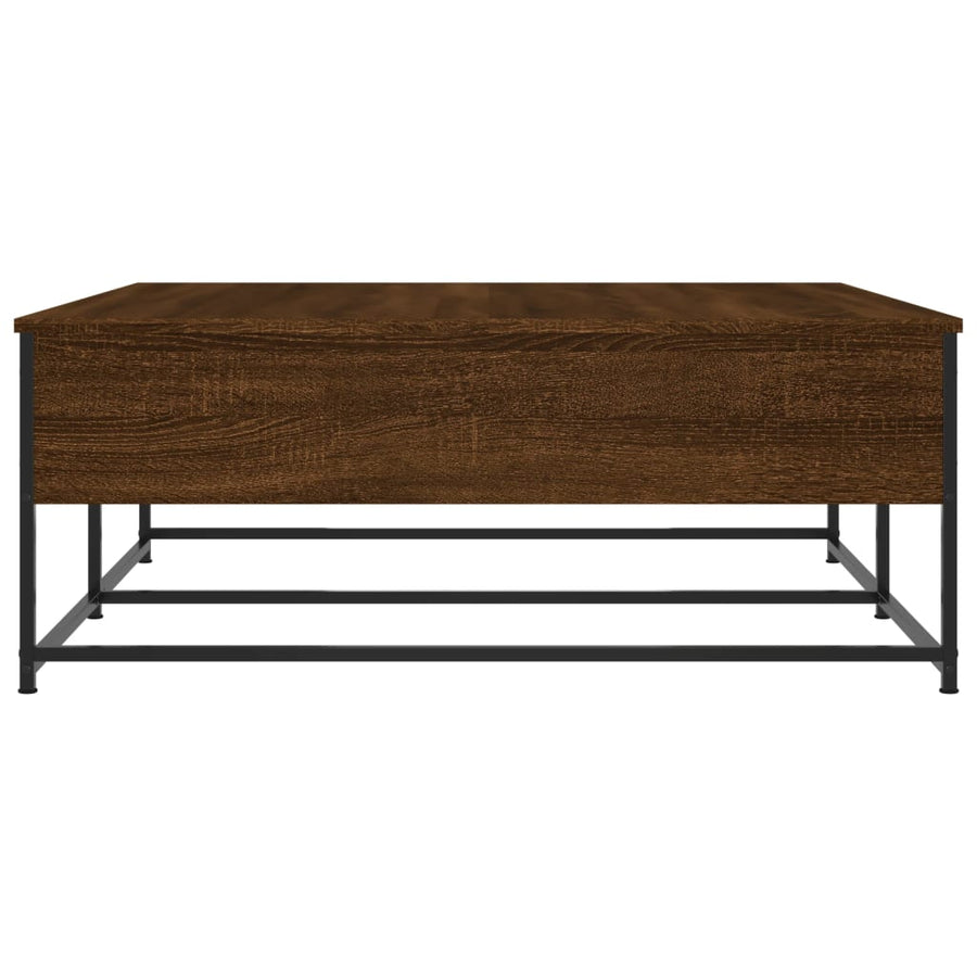 Salontafel Bewerkt Hout Bruin Eikenkleur 100 x 99 x 40 cm Bruineiken