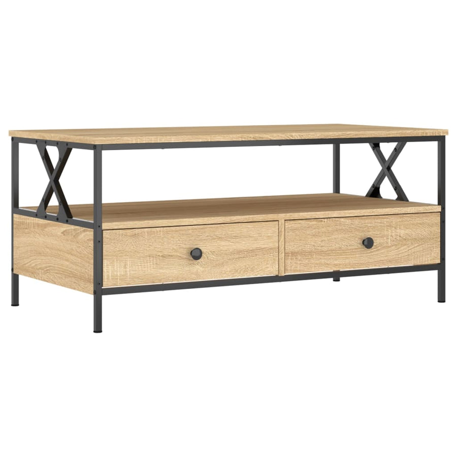 Salontafel 00X5X45 Cm Bewerkt Hout Kleurig Sonoma eiken