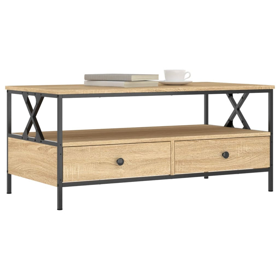 Salontafel 00X5X45 Cm Bewerkt Hout Kleurig Sonoma eiken