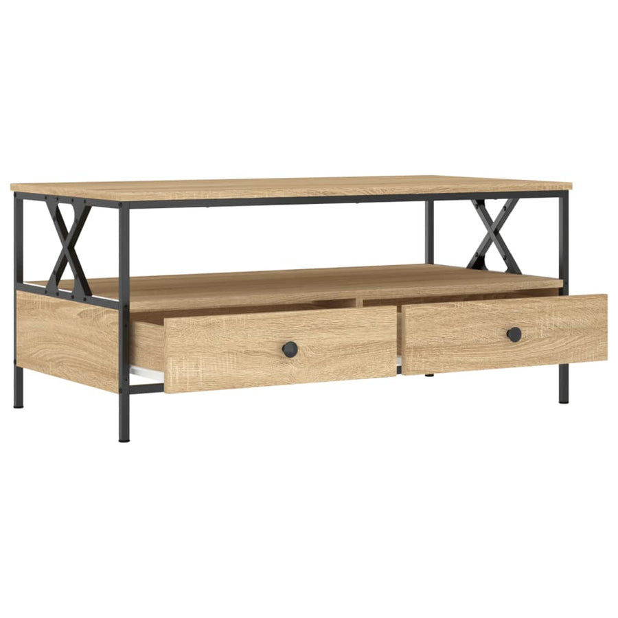 Salontafel 00X5X45 Cm Bewerkt Hout Kleurig Sonoma eiken