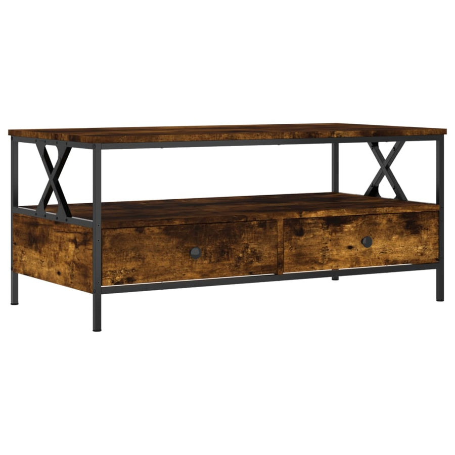 Salontafel 00X5X45 Cm Bewerkt Hout Kleurig Gerookt eiken