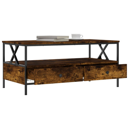 Salontafel 00X5X45 Cm Bewerkt Hout Kleurig Gerookt eiken