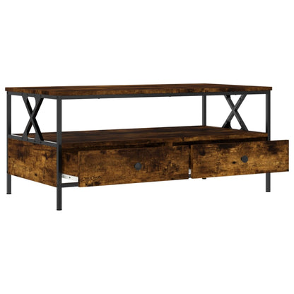 Salontafel 00X5X45 Cm Bewerkt Hout Kleurig Gerookt eiken