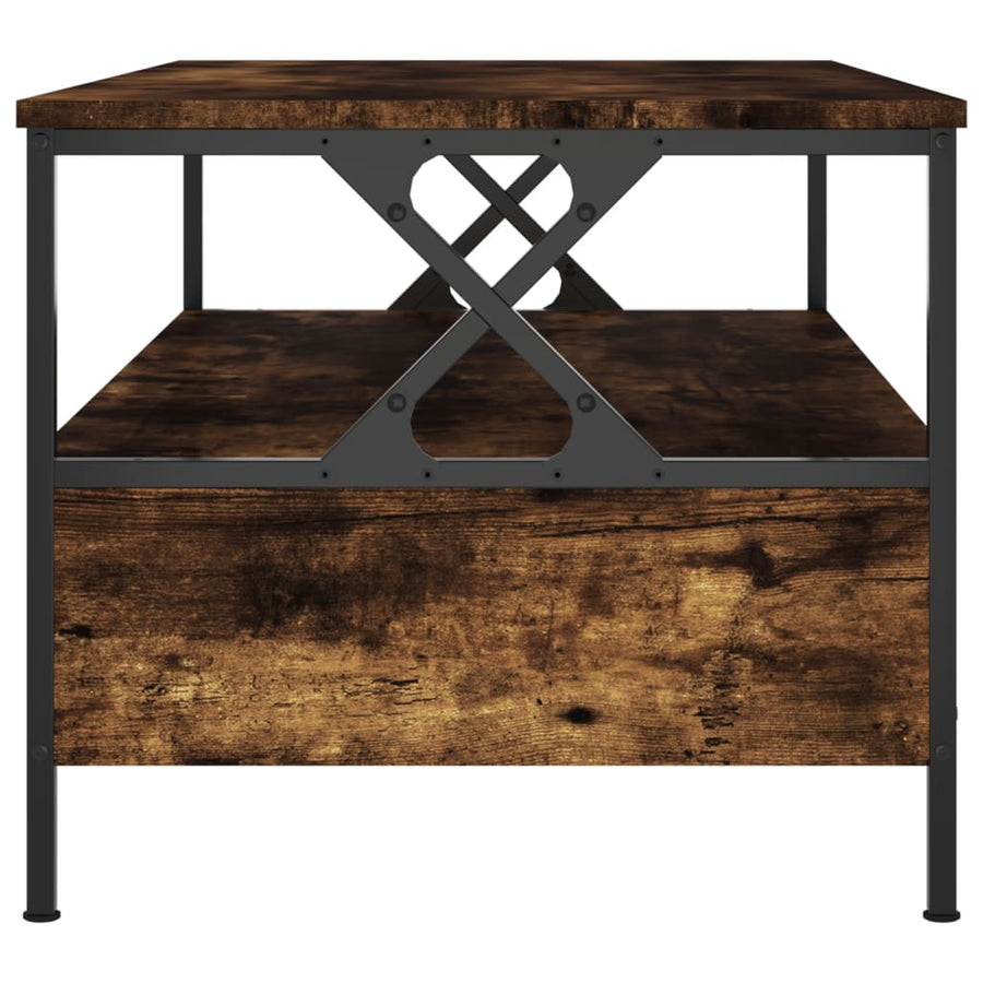 Salontafel 00X5X45 Cm Bewerkt Hout Kleurig Gerookt eiken
