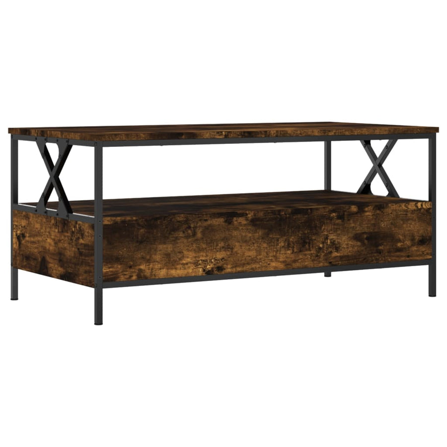 Salontafel 00X5X45 Cm Bewerkt Hout Kleurig Gerookt eiken
