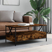 Salontafel 100x51x45 cm bewerkt hout gerookt eiken
