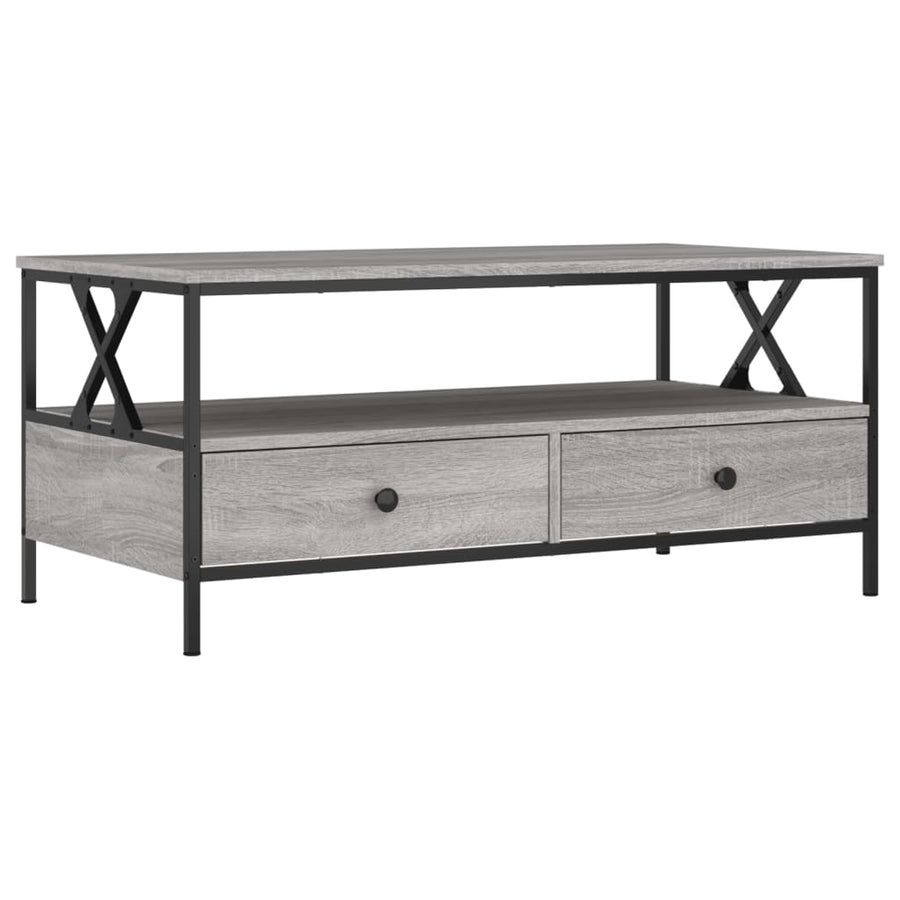 Salontafel 00X5X45 Cm Bewerkt Hout Eiken Grijs sonoma