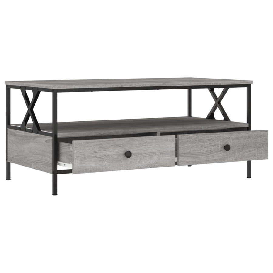 Salontafel 00X5X45 Cm Bewerkt Hout Eiken Grijs sonoma