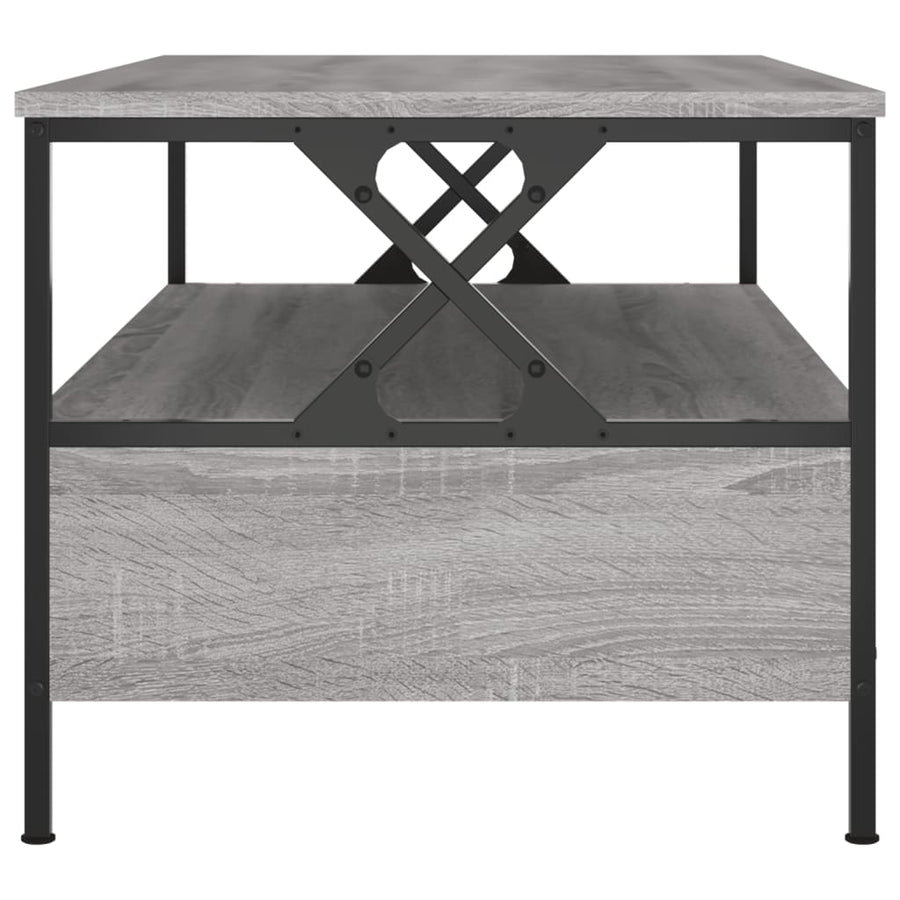 Salontafel 00X5X45 Cm Bewerkt Hout Eiken Grijs sonoma