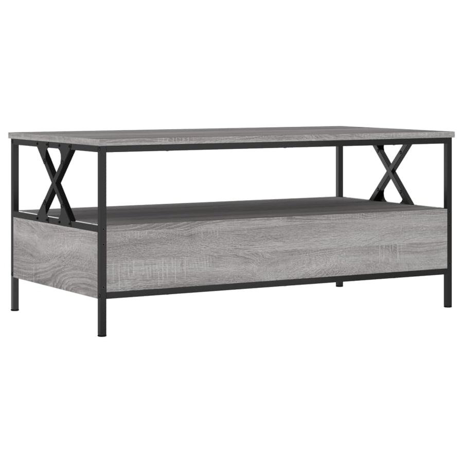 Salontafel 00X5X45 Cm Bewerkt Hout Eiken Grijs sonoma