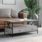 Salontafel 100x51x45 cm grijs sonoma eiken bewerkt hout