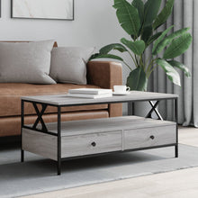 Salontafel 00X5X45 Cm Bewerkt Hout Eiken Grijs sonoma