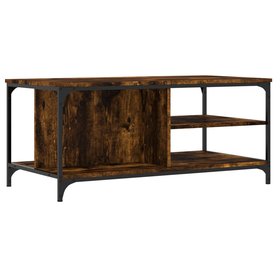 Salontafel 00X50X45 Cm Bewerkt Hout Kleurig Gerookt eiken