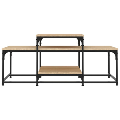 Salontafel 02X60X45 Cm Bewerkt Hout Kleurig Sonoma eiken