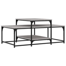 Salontafel 02X60X45 Cm Bewerkt Hout Eikenkleurig Grijs sonoma