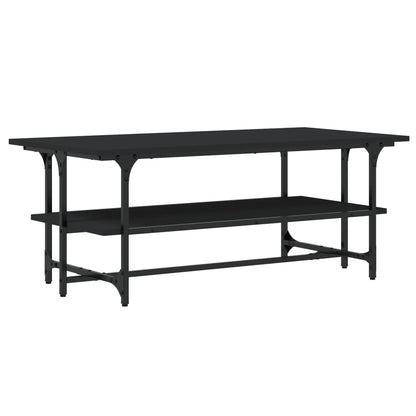 Salontafel 00X50X40 Cm Bewerkt Hout Eikenkleurig Zwart