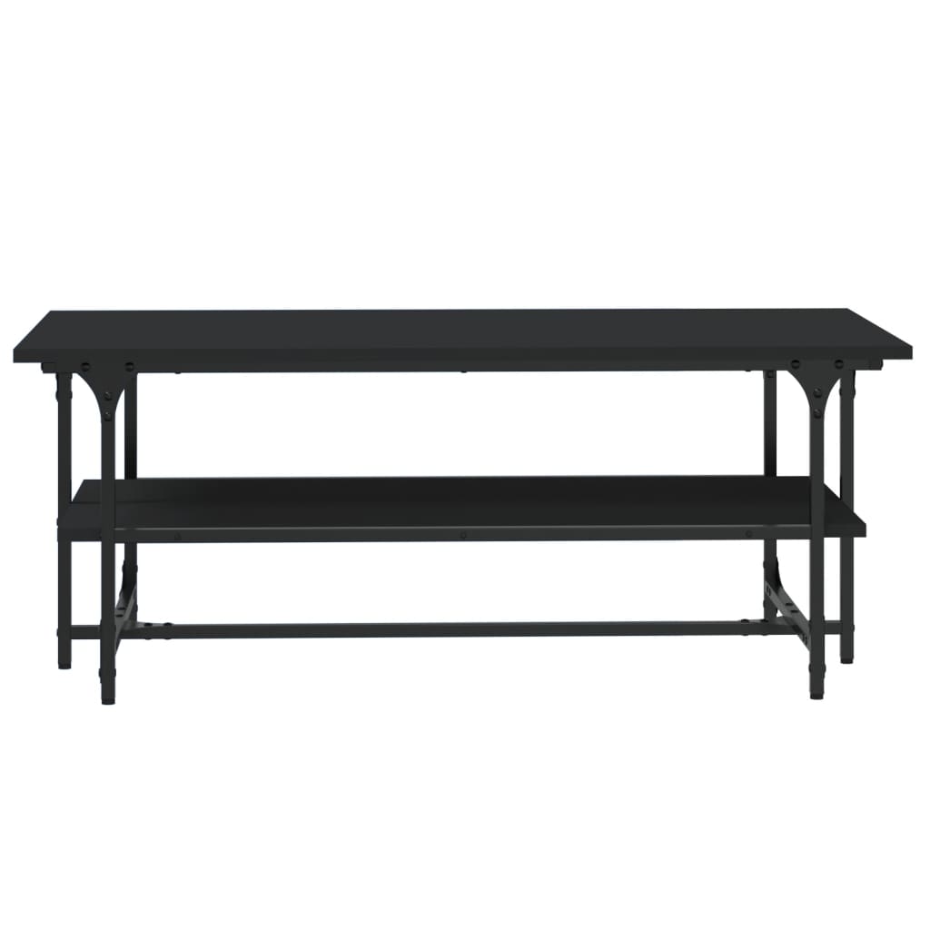 Salontafel 00X50X40 Cm Bewerkt Hout Eikenkleurig Zwart