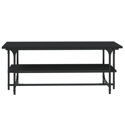 Salontafel 00X50X40 Cm Bewerkt Hout Eikenkleurig Zwart