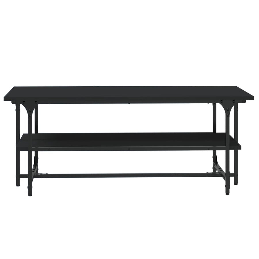 Salontafel 00X50X40 Cm Bewerkt Hout Eikenkleurig Zwart