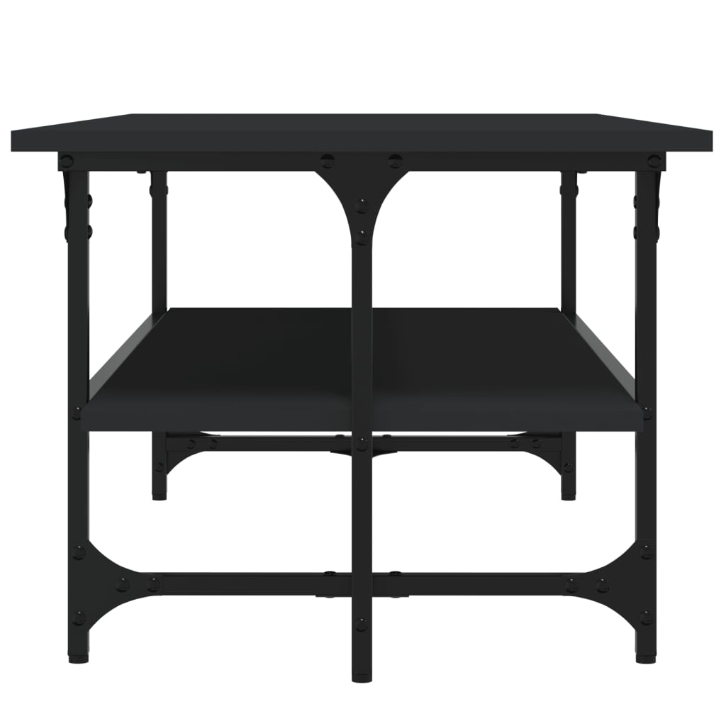 Salontafel 00X50X40 Cm Bewerkt Hout Eikenkleurig Zwart