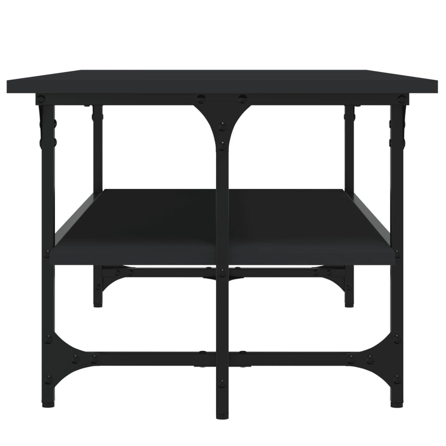 Salontafel 00X50X40 Cm Bewerkt Hout Eikenkleurig Zwart