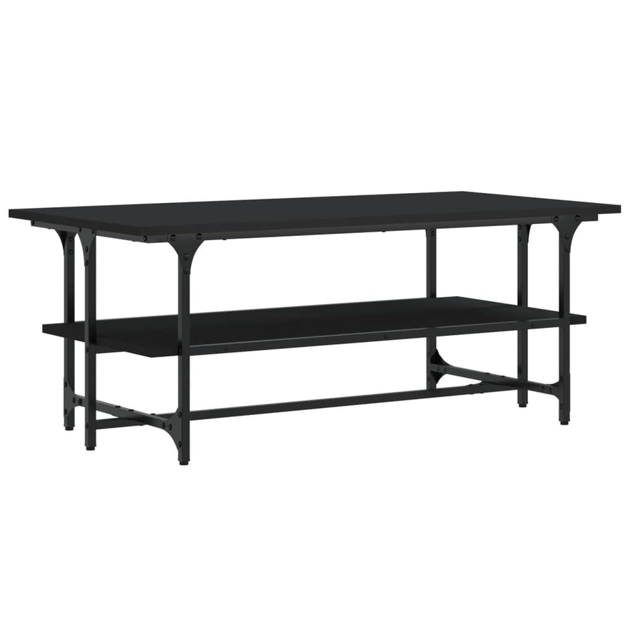 Salontafel 00X50X40 Cm Bewerkt Hout Eikenkleurig Zwart