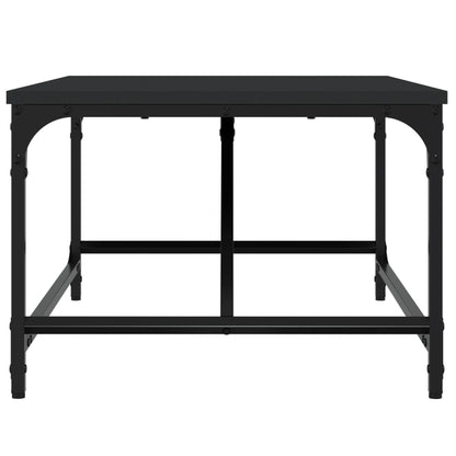 Salontafel Bewerkt Hout 75 x 50 x 35 cm Zwart