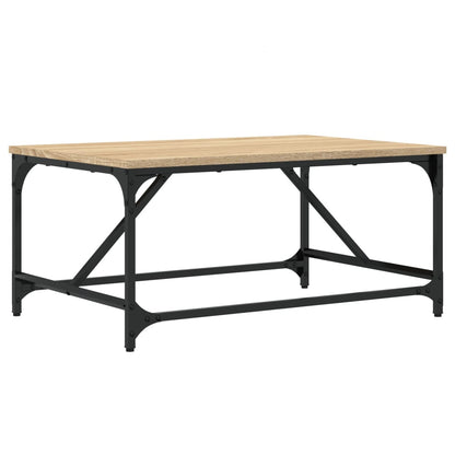 Salontafel Bewerkt Hout Kleurig 75 x 50 x 35 cm Sonoma eiken