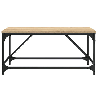 Salontafel Bewerkt Hout Kleurig 75 x 50 x 35 cm Sonoma eiken