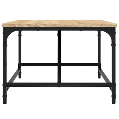 Salontafel Bewerkt Hout Kleurig 75 x 50 x 35 cm Sonoma eiken