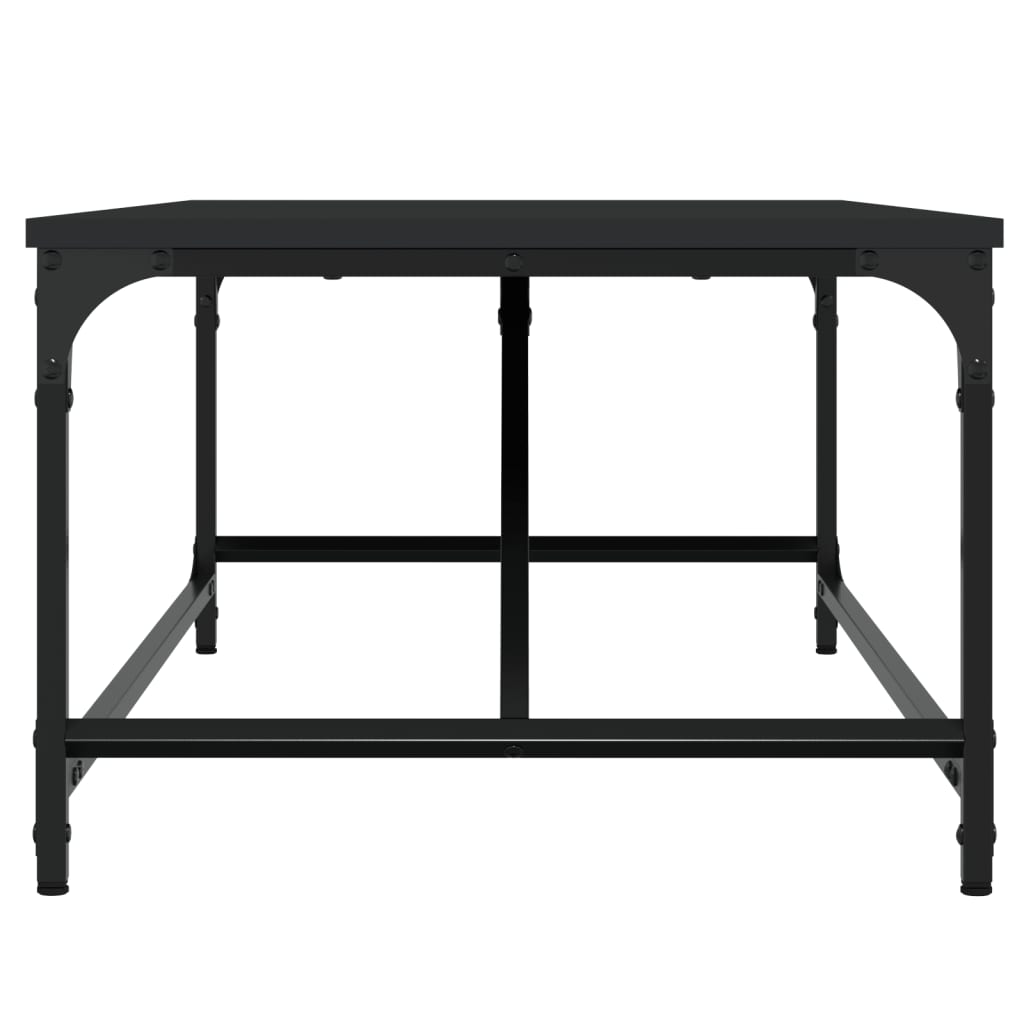 Salontafel Bewerkt Hout 100 x 50 x 35 cm Zwart